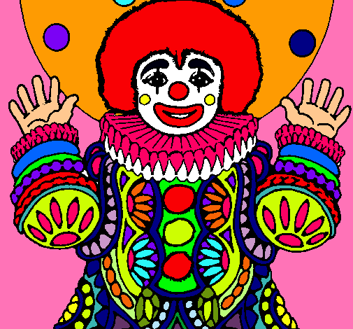 Dibujo Payaso disfrazado pintado por juliestar