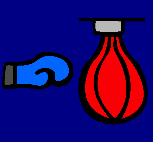 Dibujo Saco de boxeo II pintado por mancha