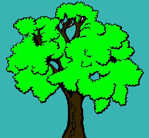 Dibujo Árbol pintado por brandon12