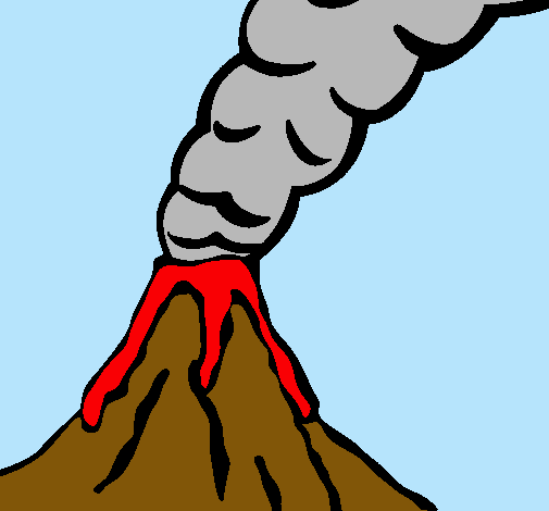 Dibujo Volcán pintado por JAUMEEE