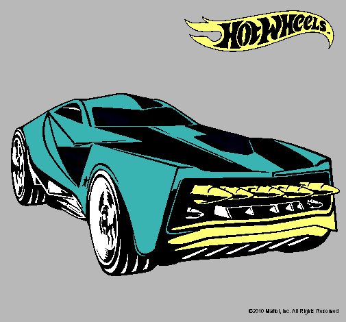 Dibujo Hot Wheels 12 pintado por hazael