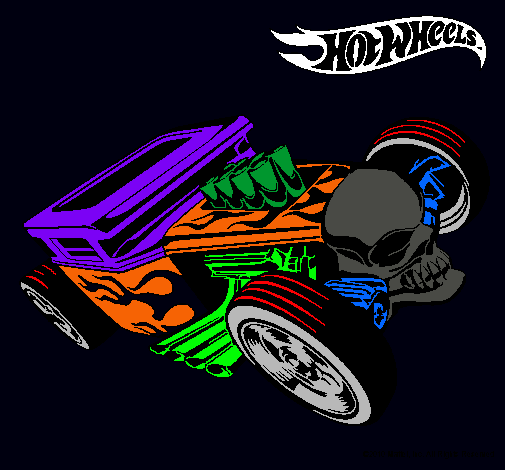 Dibujo Hot Wheels 8 pintado por jacko