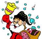 Dibujo Santa Claus y su campana pintado por arlyurtgqu