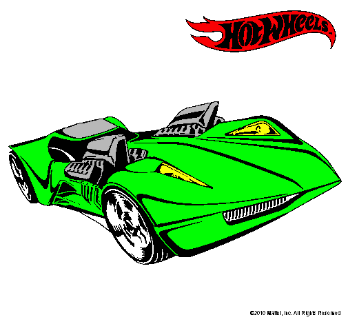 Dibujo Hot Wheels 4 pintado por Tristan