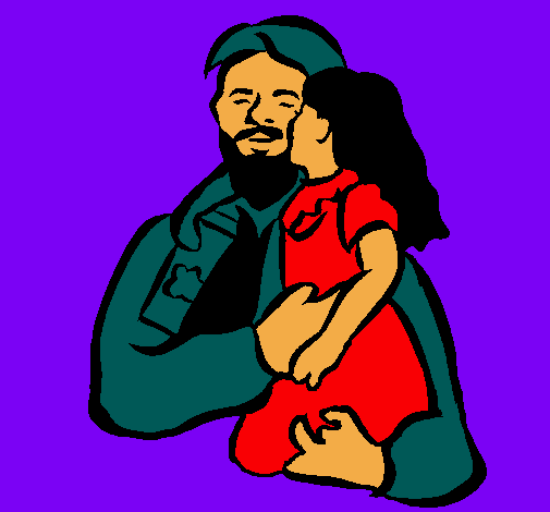 Dibujo Beso paternal pintado por edwinsit