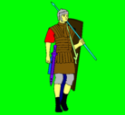 Dibujo Soldado romano pintado por sdfjhkghkgkh