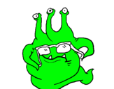 Dibujo Extraterrestre con gafas pintado por ana456