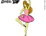 Dibujo Barbie bailarina de ballet pintado por LAURINHA