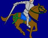 Dibujo Caballero a caballo IV pintado por jrelena