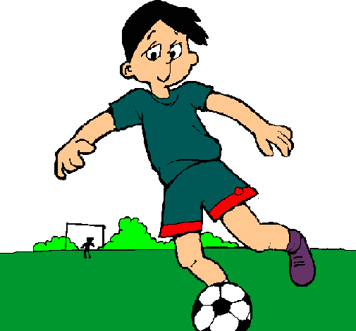 Dibujo Jugar a fútbol pintado por Rauly