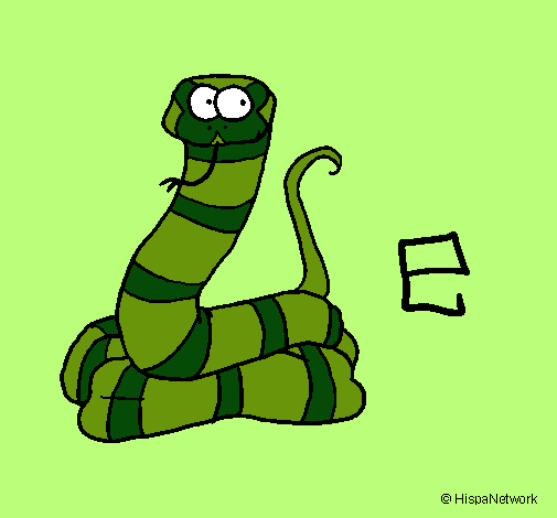 Dibujo Serpiente pintado por Bruno20