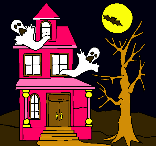 Dibujo Casa fantansma pintado por ximena_