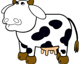 Dibujo Vaca pensativa pintado por marcap