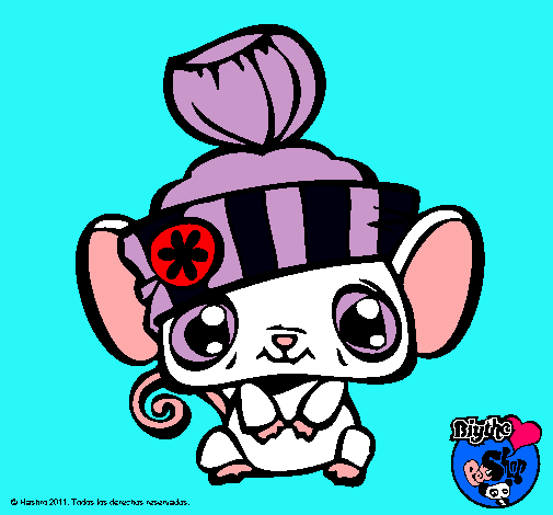 Dibujo Ratoncito Littlest Pet Shop pintado por jeraldyn