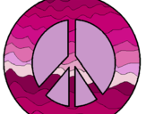Dibujo Símbolo de la paz pintado por nuti