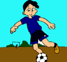Dibujo Jugar a fútbol pintado por yuribi
