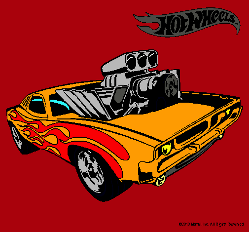 Dibujo Hot Wheels 11 pintado por 2demarzo