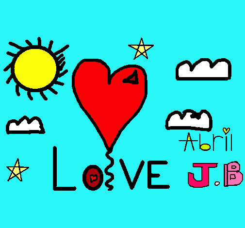 Dibujo Love Abril pintado por MIEL