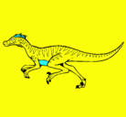 Dibujo Velociraptor pintado por zorrito