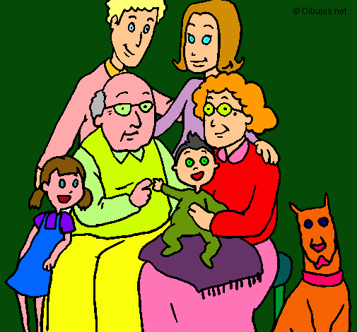 Dibujo Familia pintado por martuky