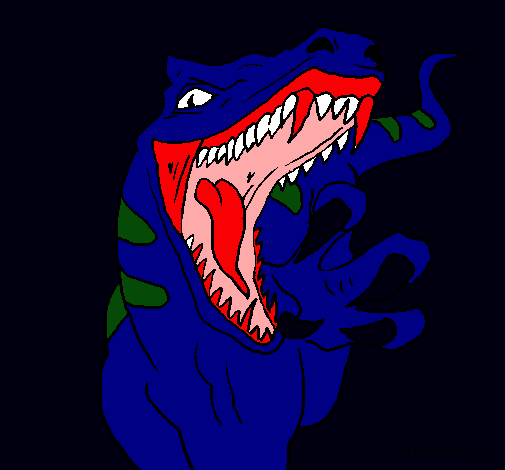 Dibujo Velociraptor II pintado por dino2811