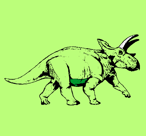 Dibujo Triceratops pintado por dieguinalf