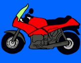 Dibujo Motocicleta pintado por santigabriel
