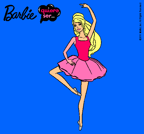 Dibujo Barbie bailarina de ballet pintado por tntan