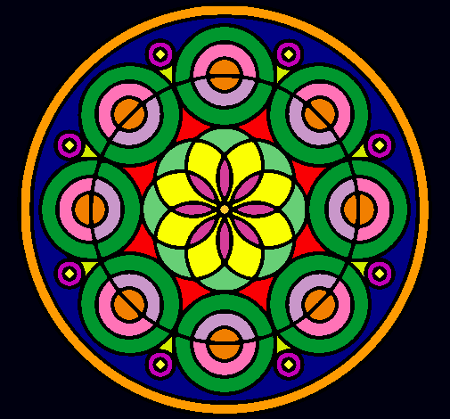 Dibujo Mandala 35 pintado por Ruggero