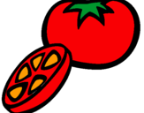Dibujo Tomate pintado por bom-bom