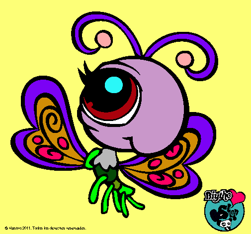 Dibujo Mariposa Littlest Pet Shop 2 pintado por supergiulia