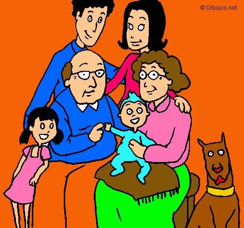 Dibujo Familia pintado por brallan