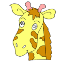Dibujo Cara de jirafa pintado por dinorey