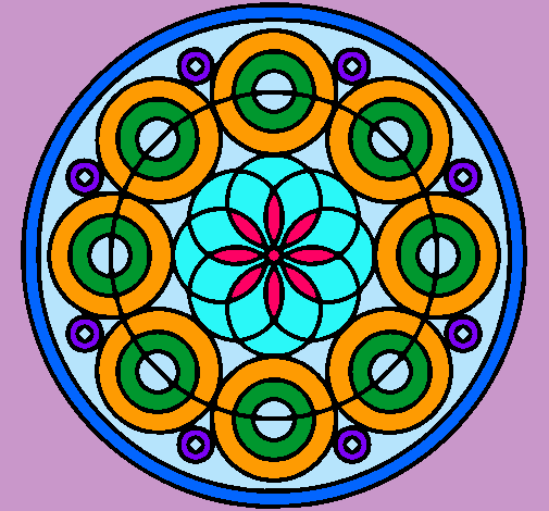 Dibujo Mandala 35 pintado por olga99