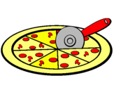 Dibujo Pizza pintado por pizzota
