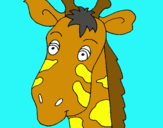 Dibujo Cara de jirafa pintado por fernanda08