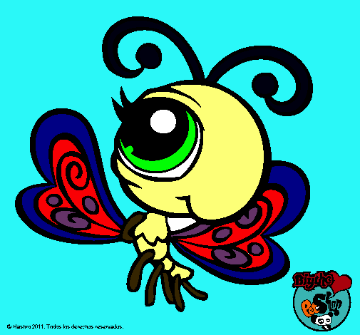 Dibujo Mariposa Littlest Pet Shop 2 pintado por isabell116