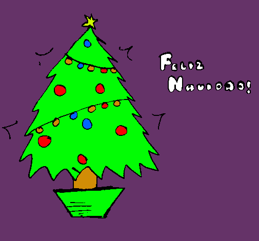 Dibujo Feliz Navidad 2 pintado por isabel2001