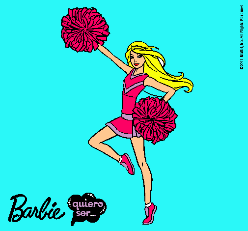 Dibujo Barbie animadora pintado por MIEL