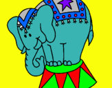 Dibujo Elefante actuando pintado por kbhffh
