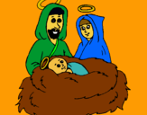 Dibujo Natividad pintado por HERMOSA1