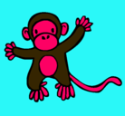 Dibujo Mono pintado por justinbibe