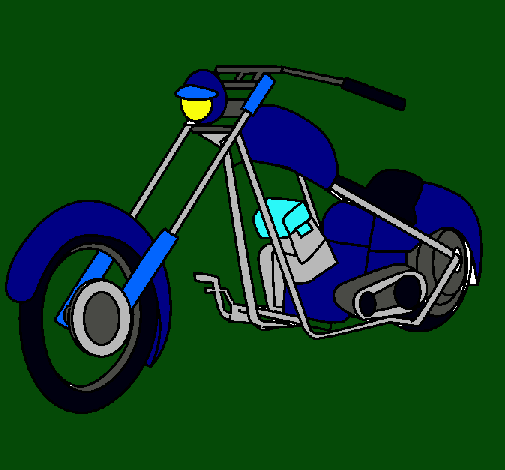 Dibujo Moto pintado por will