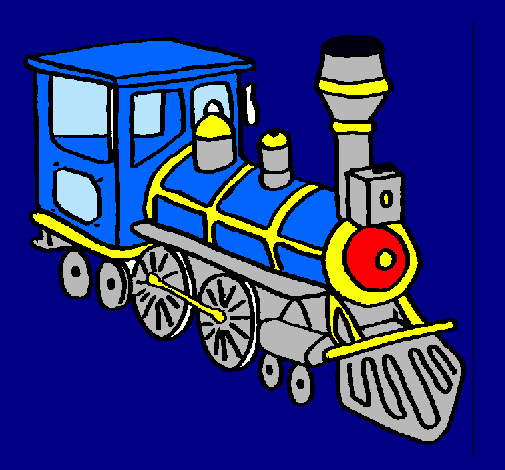 Dibujo Tren pintado por dino2811