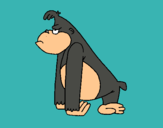 Dibujo Mono enfadado pintado por pipitasa