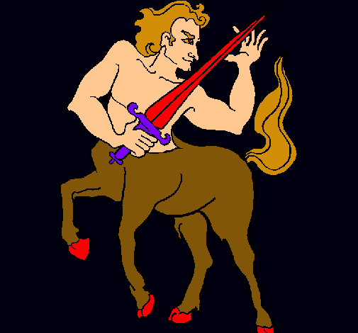 Dibujo Centauro pintado por yahirvzz