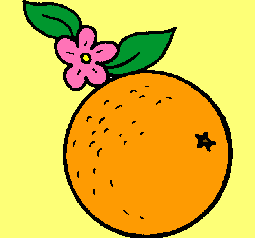 Dibujo naranja pintado por SariLove