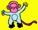 Dibujo Mono pintado por qaeuil
