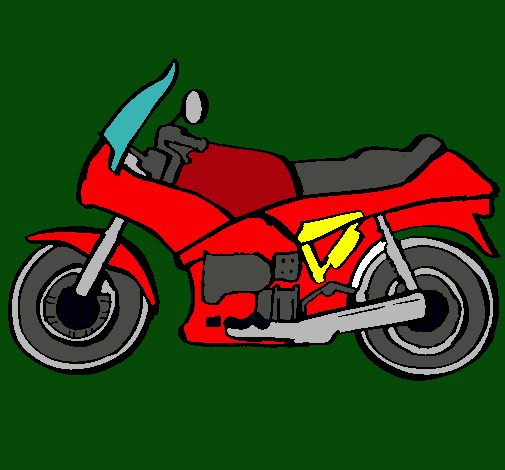 Dibujo Motocicleta pintado por will