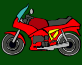 Dibujo Motocicleta pintado por will